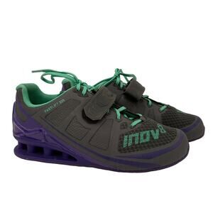 INOV-8 Fastlift 325 Shoes Grey & Mint Fitness Shoes Size 7.5